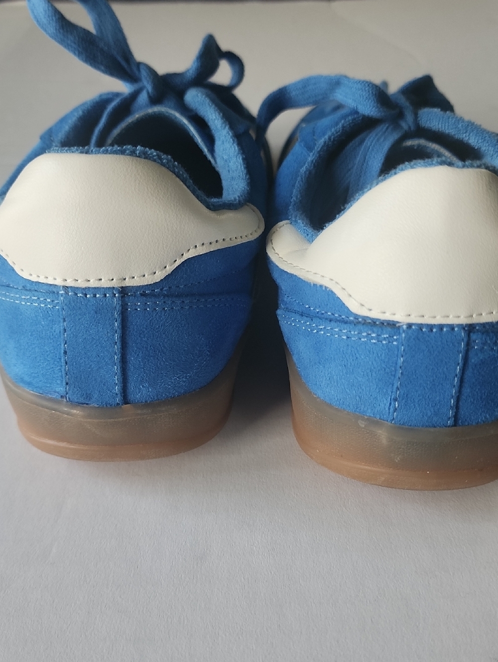 Madden Girl Giia Blue Suede Sneakers - Picture 4 of 10